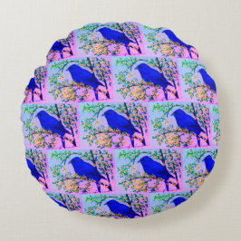 IndigoBunting Pillow Rond Kussen