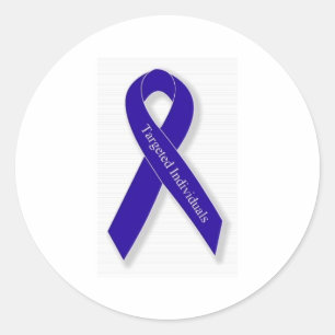 Indigolint lijn ronde sticker