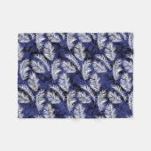 Indigopalmen Fleece Deken (Voorkant (Horizontaal))