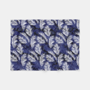 Indigopalmen Fleece Deken