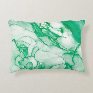 Indigoronde. Bohemiene Tie Dye. Blue Roll Psychede Accent Kussen