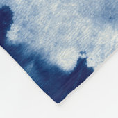 Indigoronde. Bohemiene Tie Dye. Blue Roll Psychede Fleece Deken (Hoek)