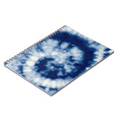 Indigoronde. Bohemiene Tie Dye. Blue Roll Psychede Notitieboek (Linkerzijde)