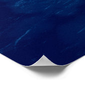 Indigoronde. Bohemiene Tie Dye. Blue Roll Psychede Poster (Hoek)