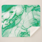 Indigoronde. Bohemiene Tie Dye. Blue Roll Psychede Sherpa Deken (Voorkant (horizontaal))
