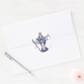 Indigostam 4 ronde sticker (Envelop)