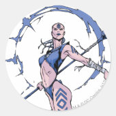 Indigostam 7 ronde sticker (Voorkant)