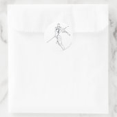 Indigostam 8 ronde sticker (Tas)