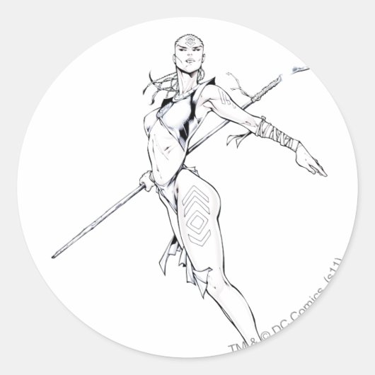 Indigostam 8 ronde sticker (Voorkant)