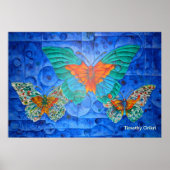 Indigovlucht Poster (Voorkant)