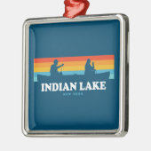 Indimeer New York Canoe Metalen Ornament (Links)
