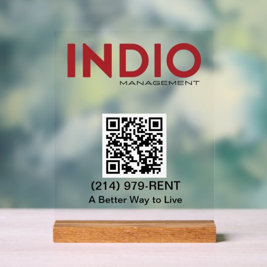 INDIO_ ACRYL BORD (Neutraal)