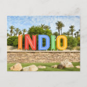 Indio, California Bord Briefkaart (Voorkant)