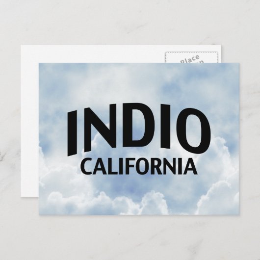 Indio California Briefkaart (Voorkant / Achterkant)