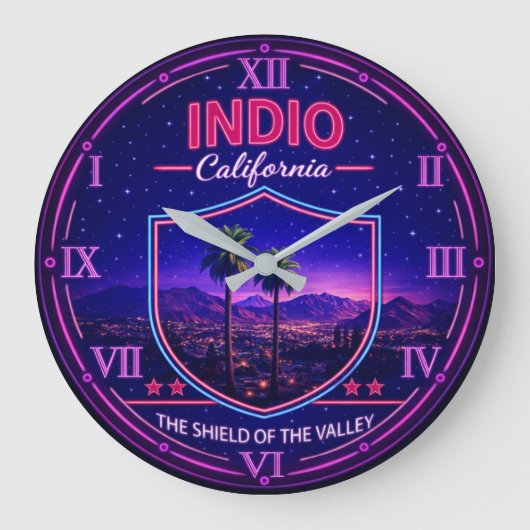 Indio California Desert Oasis  Grote Klok (Voorkant)