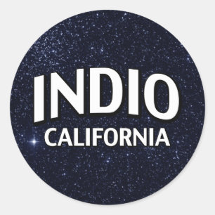 Indio California Ronde Sticker