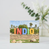 Indio, Californië Teken Briefkaart (Staand voorkant)