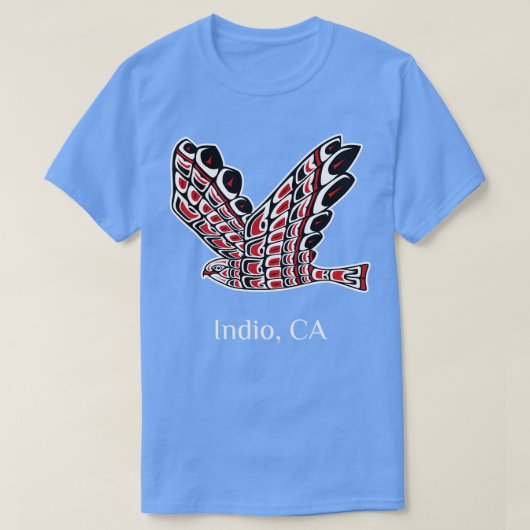 Indio Redailed Hawk Native American Bird of Prey A T-shirt (Design voorkant)