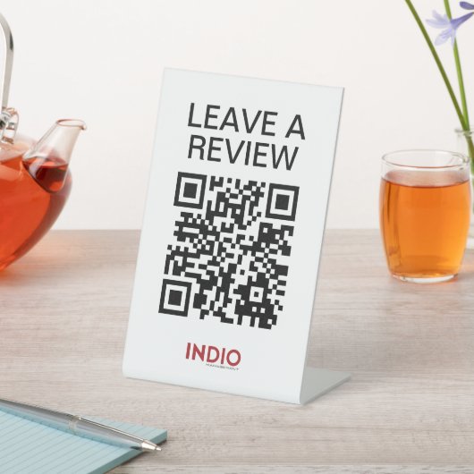 INDIO_Review-sjabloon Reclamebord Met Voetstuk (Insitu)