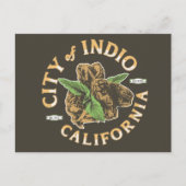 INDIO RIVERSIDE CALIFORNIA  - DADELPALM BRIEFKAART (Voorkant)
