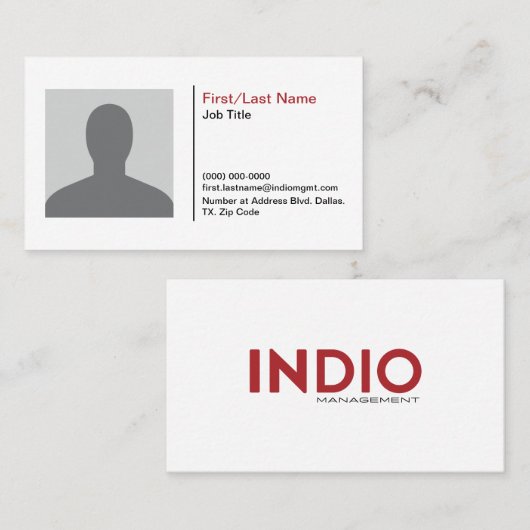 INDIO_ VISITEKAARTJE (Voorkant / Achterkant)