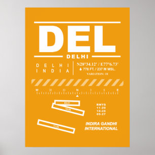 Indira Gandhi International Airport DEL Poster