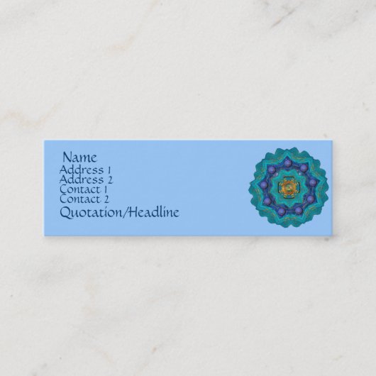 Indira Star-profielkaart Mini Visitekaartje (Voorkant)