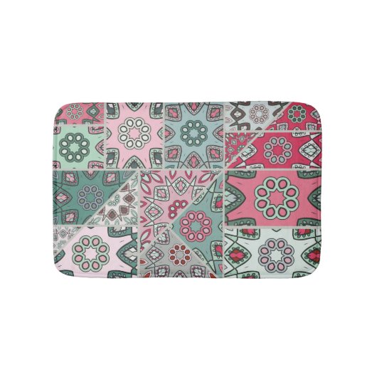 Indisch Arabisch Patchwork Quilt Badmat (Voorkant)