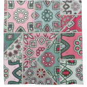 Indisch Arabisch Patchwork Quilt Douchegordijn (Voorkant)
