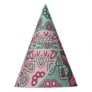 Indisch Arabisch Patchwork Quilt Feesthoedjes