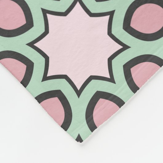 Indisch Arabisch Patchwork Quilt Fleece Deken (Hoek)