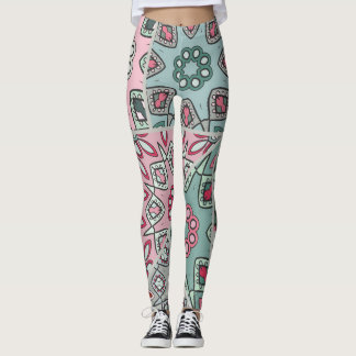 Indisch Arabisch Patchwork Quilt  Leggings