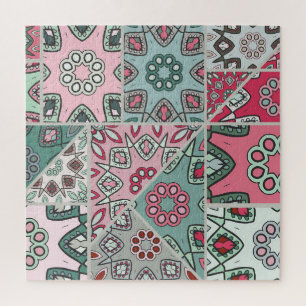 Indisch Arabisch Patchwork Quilt Legpuzzel
