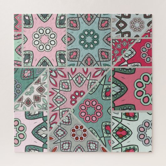 Indisch Arabisch Patchwork Quilt Legpuzzel (Verticaal)