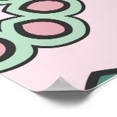 Indisch Arabisch Patchwork Quilt  Poster (Hoek)