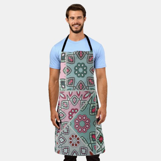 Indisch Arabisch Patchwork Quilt Schort (Gedragen)