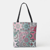 Indisch Arabisch Patchwork Quilt  Tote Bag (Achterkant)
