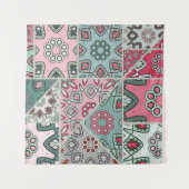 Indisch Arabisch Patchwork Quilt Wandkleed (Voorkant)