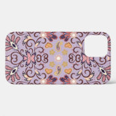 Indisch bloementafelkleed: heerlijk pastelpatroon Case-Mate iPhone case (Achterkant (horizontaal))