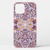 Indisch bloementafelkleed: heerlijk pastelpatroon Case-Mate iPhone case (Achterkant)