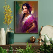 Indisch Hedendaags Figuratief Schilderij Canvas Afdruk