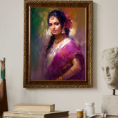 Indisch Hedendaags Figuratief Schilderij Canvas Afdruk