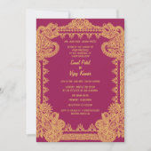 Indisch Hindoe bruiloft paar Afbeelding ingewikkel Kaart (Voorkant)