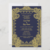 Indisch Hindoe bruiloft paar Afbeelding ingewikkel Kaart (Voorkant)