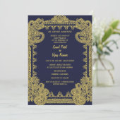 Indisch Hindoe bruiloft paar Afbeelding ingewikkel Kaart (Staand voorkant)