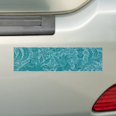 Indisch patroon (door William Morris) bumpersticke Bumpersticker (Op auto)