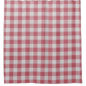 Indisch rode Gingham geruite ruit Douchegordijn (Voorkant)