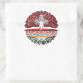 Indisch Schweizer Schweiz Baum Wurzel Ronde Sticker (Tas)