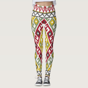 Indisch Turks Geometrisch: achtergrond Tegel Leggings