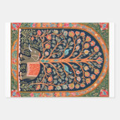 Indisch wandtapijt met levensboom en olifant - inpakpapier vel (Voorkant 3)
